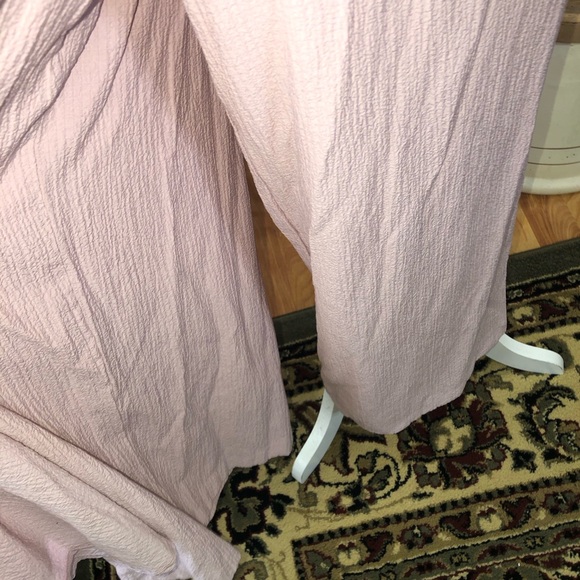 CALVIN KLEIN SIZE 10 BLUSH PINK JUMPSUIT DEEP PLUNGING NECKLINE EUC - Picture 3 of 5